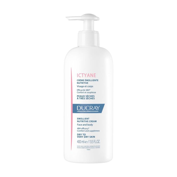 Ictyane Cr&egrave;me &eacute;molliente nutritive Ducray - flacon-pompe de 400 ml