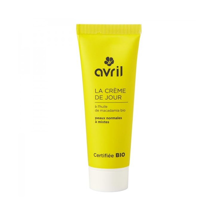 Cr&egrave;me de jour peaux normales et mixtes Bio Avril - tube 50 ml