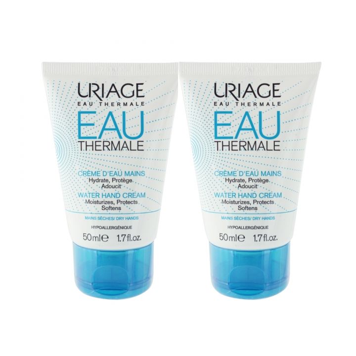 Crème d'eau mains Uriage - lot de 2x50 ml