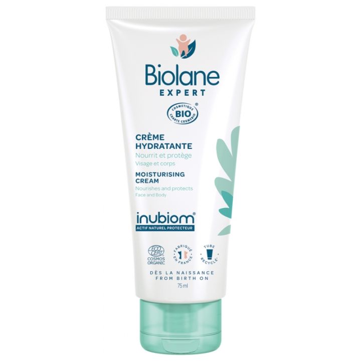 Cr&egrave;me hydratante bio Biolane Expert - tube de 75 ml