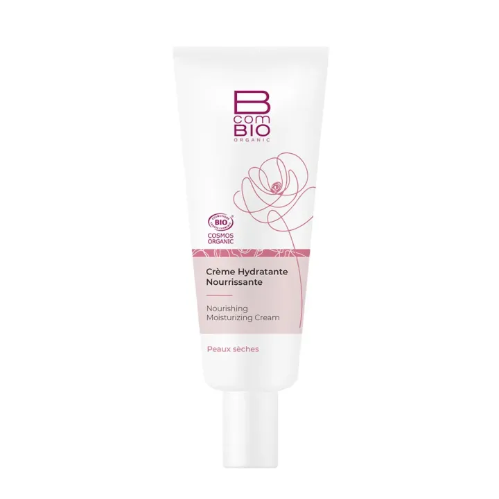 Cr&egrave;me hydratante nourrissante bio BcomBIO - tube de 50 ml