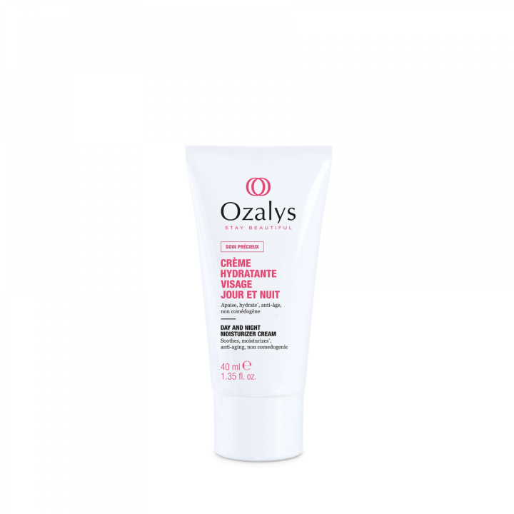 Cr&egrave;me hydratante visage jour et nuit Ozalys - tube de 40ml