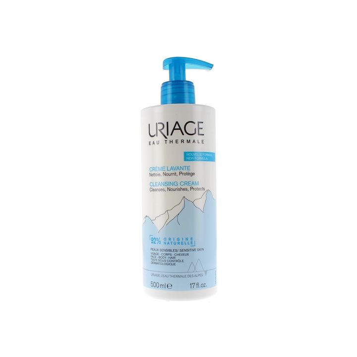 Cr&egrave;me lavante Uriage - flacon pompe de 500 ml
