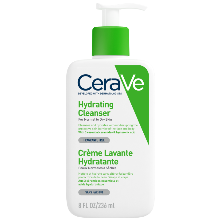 Cr&egrave;me lavante hydratante CeraVe - Flacon de 236 ml