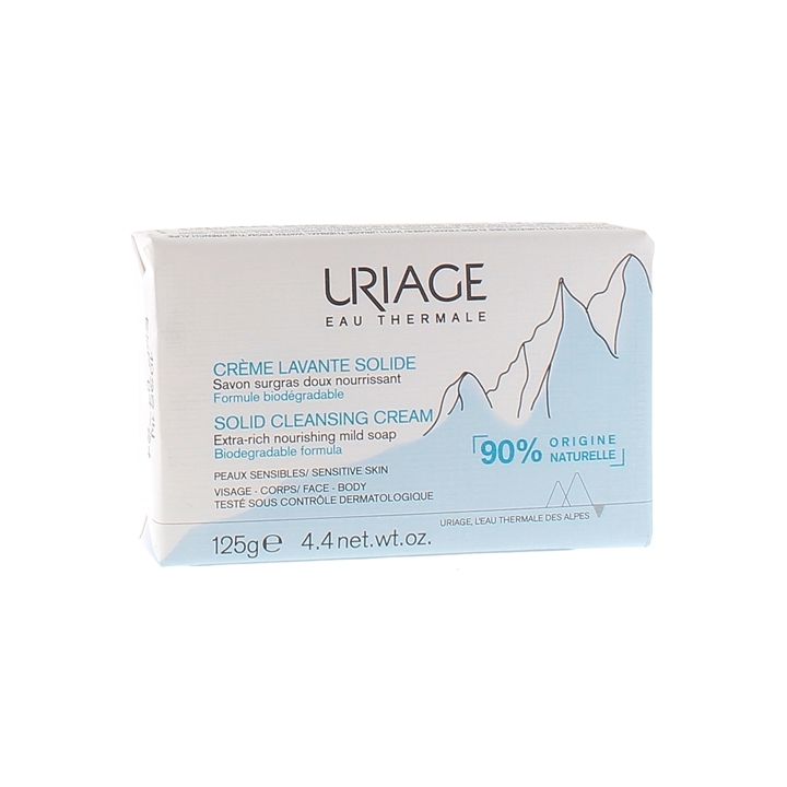 Cr&egrave;me lavante solide Uriage - pain solide de 125g