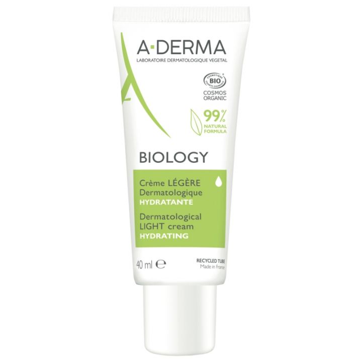 Biology Cr&egrave;me l&eacute;g&egrave;re dermatologique A-Derma - tube de 40ml