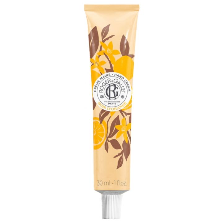 Cr&egrave;me mains bienfaisante bois d'orange Roger & Gallet - tube de 30 ml