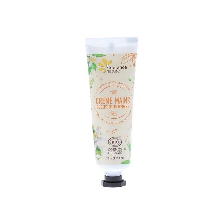Cr&egrave;me mains fleur d'oranger bio Fleurance nature - tube de 30ml