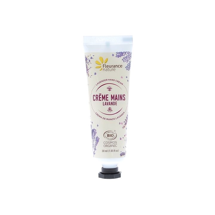 Cr&egrave;me mains lavande bio Fleurance nature - tube de 30 ml