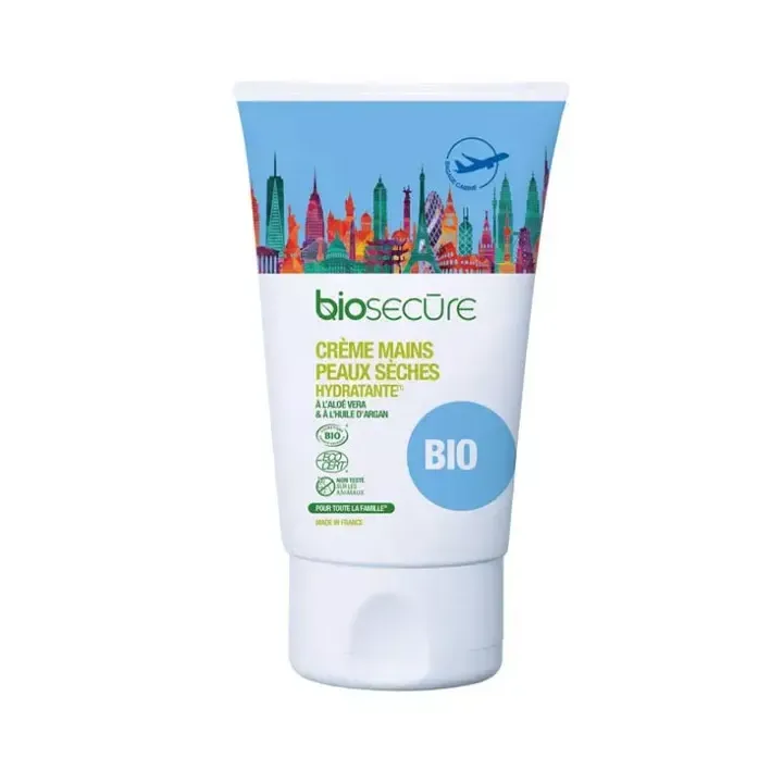 Cr&egrave;me mains peaux s&egrave;ches hydratante Bio Secure - tube de 50 ml