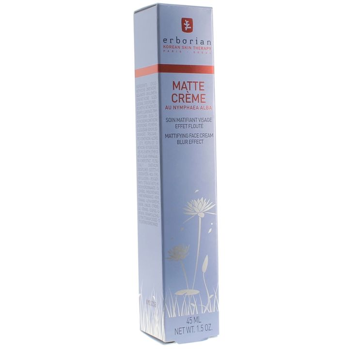 Cr&egrave;me matte au Nymphaea Alba Erborian - tube de 45 ml