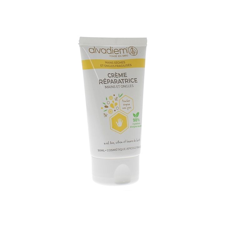 Cr&egrave;me r&eacute;paratrice mains et ongles Alvadiem - tube de 50 ml