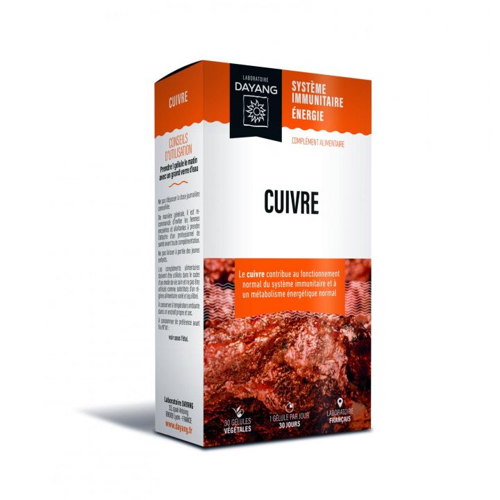Cuivre Dayang - bo&icirc;te de 30 g&eacute;lules