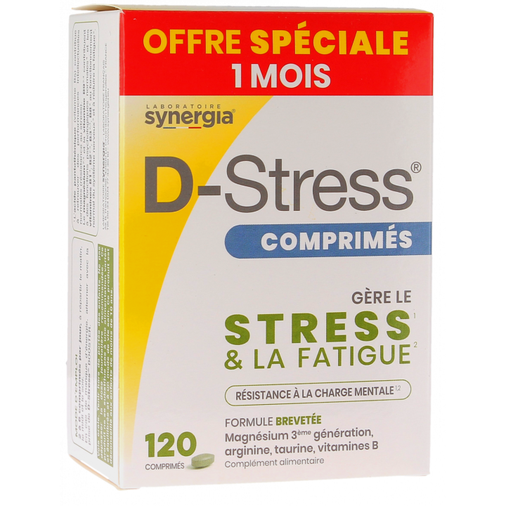 D-Stress Synergia - bo&icirc;te de 120 comprim&eacute;s