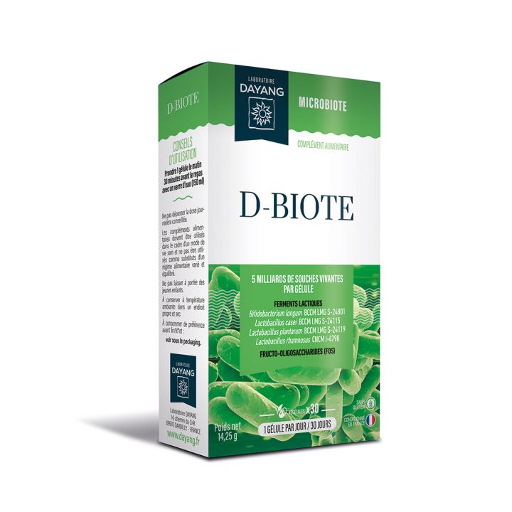D-biote microbiote Dayang - bo&icirc;te de 30 g&eacute;lules