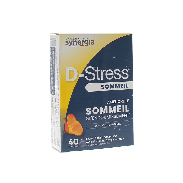 D-stress sommeil synergia - bo&icirc;te de 40 comprim&eacute;s