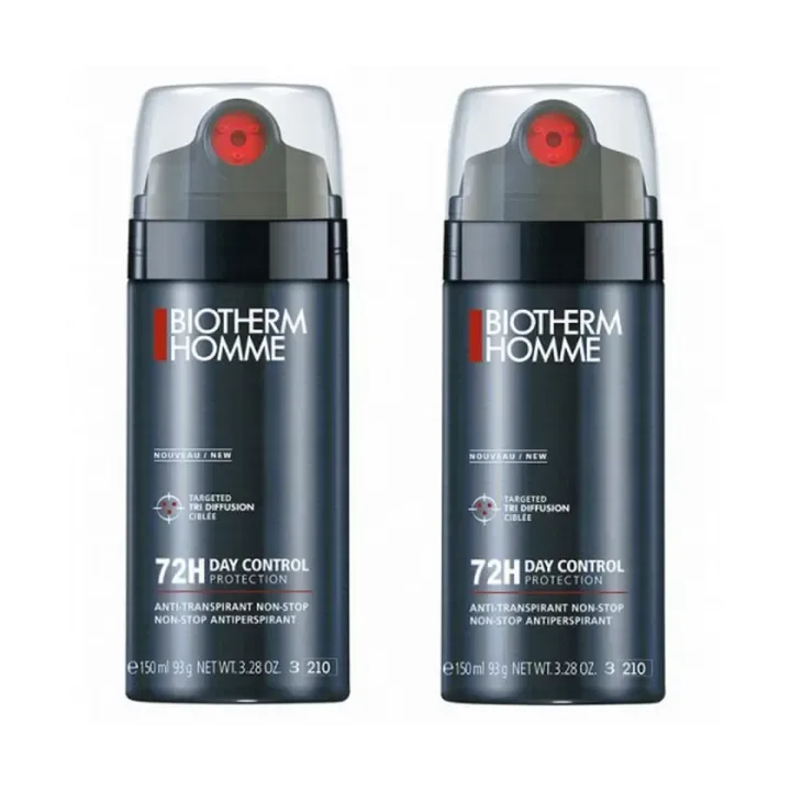 Day control 72H protection d&eacute;odorant Biotherm homme - lot de 2 sprays de 150ml