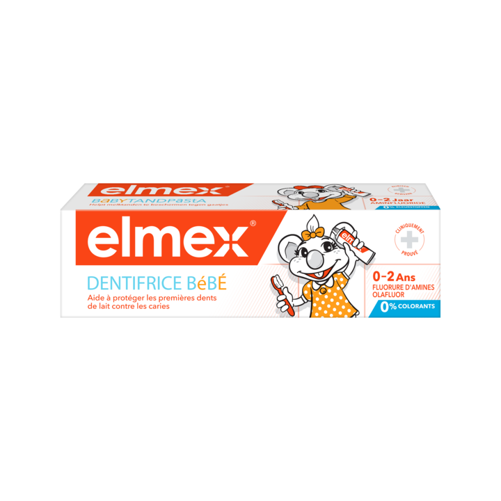 Dentifrice b&eacute;b&eacute; 0-2 ans Elmex - tube de 50 ml