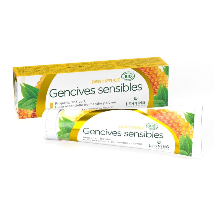 Dentifrice bio gencives sensibles Lehning - tube de 80g