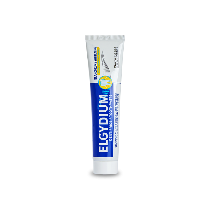 Dentifrice blancheur fra&icirc;cheur citron Elgydium - tube de 75 ml