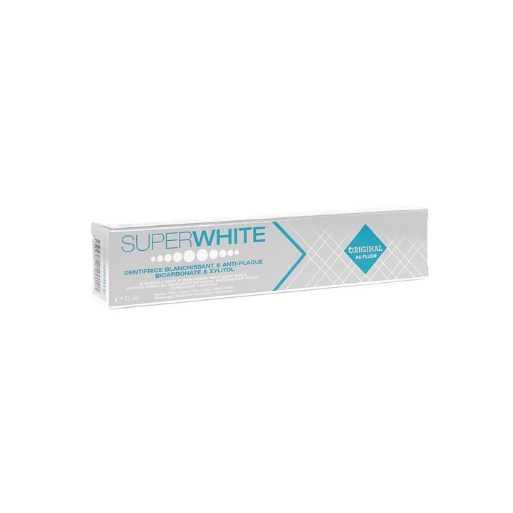 Dentifrice blanchissant & anti-plaque Original au fluor Superwhite - tube de 75ml