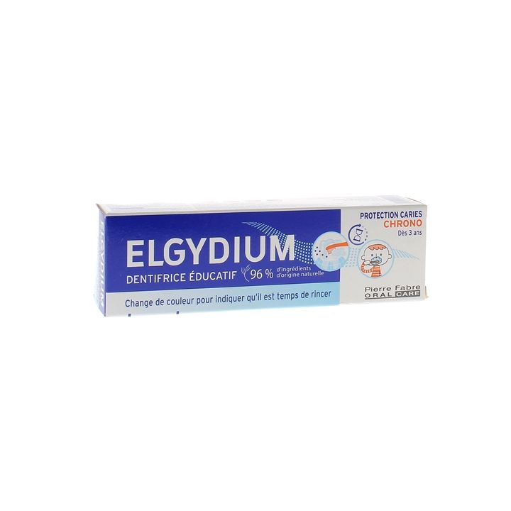 Dentifrice &eacute;ducatif chrono enfants Elgydium - tube de 50ml