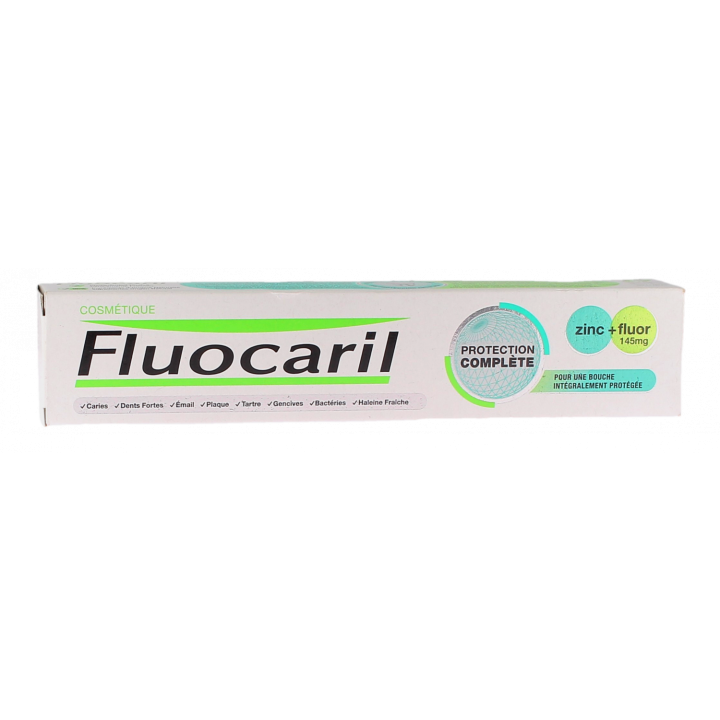 Dentifrice protection compl&egrave;te zinc+fluor Fluocaril - tube de 75ml