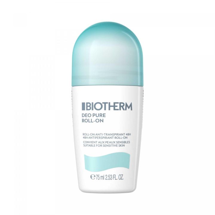 D&eacute;o Pure anti-transpirant Biotherm - roll-on de 75 ml