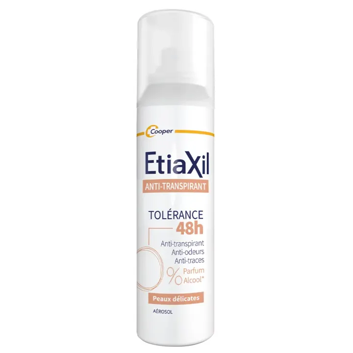 D&eacute;odorant anti-transpirant 48h peaux sensibles Etiaxil - spray de 150ml