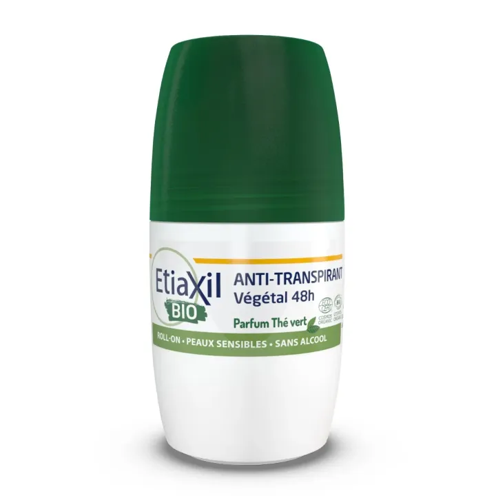 D&eacute;odorant anti-transpirant v&eacute;g&eacute;tal 48h BIO Etiaxil - roll-on de 50ml