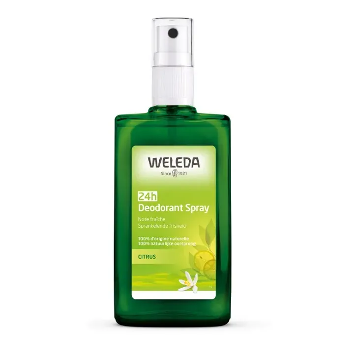 D&eacute;odorant au Citrus 24h bio Weleda - spray de 100 ml