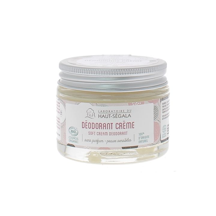 D&eacute;odorant cr&egrave;me sans parfum bio Haut-S&eacute;gala - pot de 50 g