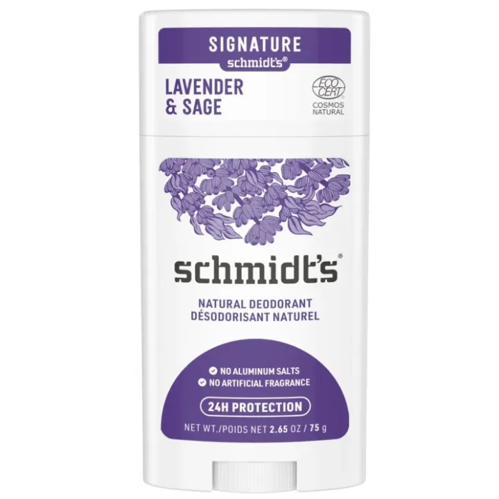 D&eacute;odorant naturel lavande et sauge Schmidt's - stick de 75g