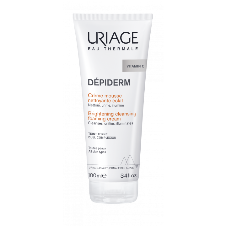 D&eacute;piderm cr&egrave;me mousse nettoyante &eacute;clat Uriage - tube de 100 ml