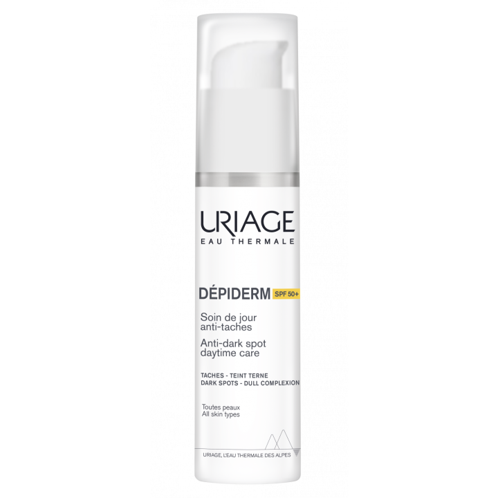 D&eacute;piderm soin de jour anti-taches SPF 50+ Uriage - flacon-pompe de 30 ml