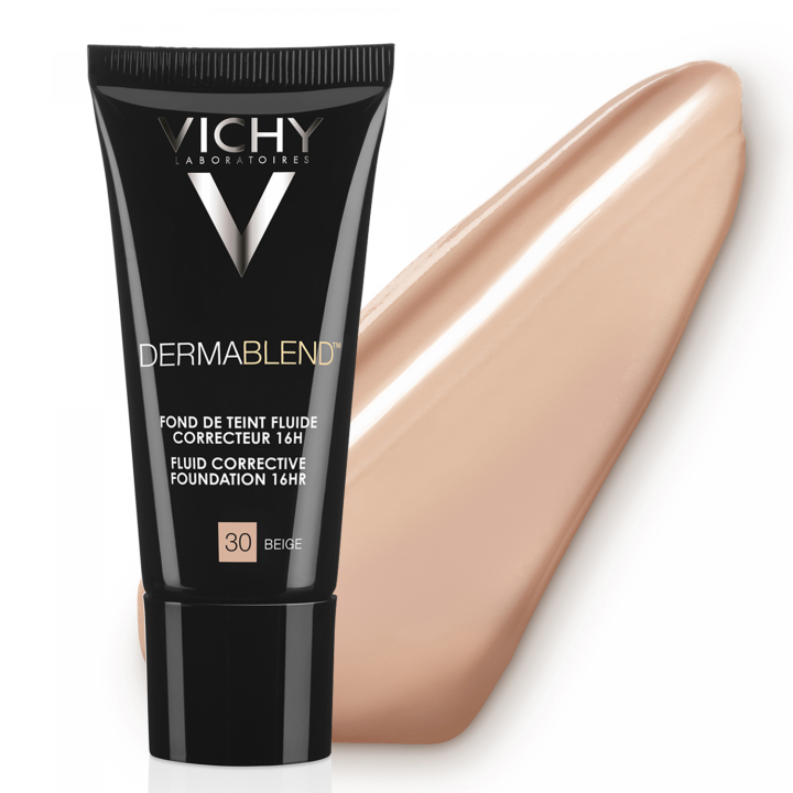 Dermablend Fond de teint fuilde correcteur 16h Beige 30 Vichy - tube de 30 ml