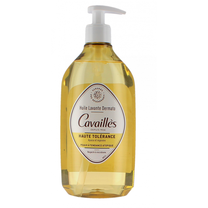 Huile lavante dermato haute tol&eacute;rance Rog&eacute; Cavaill&egrave;s - flacon-pompe de 500 ml