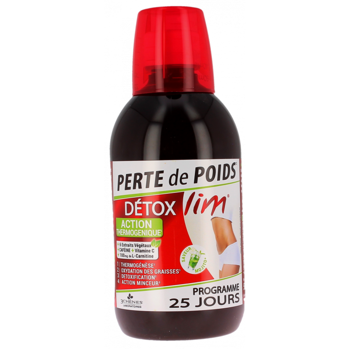 D&eacute;toxlim Perte de poids 3 Ch&ecirc;nes - flacon de 500ml