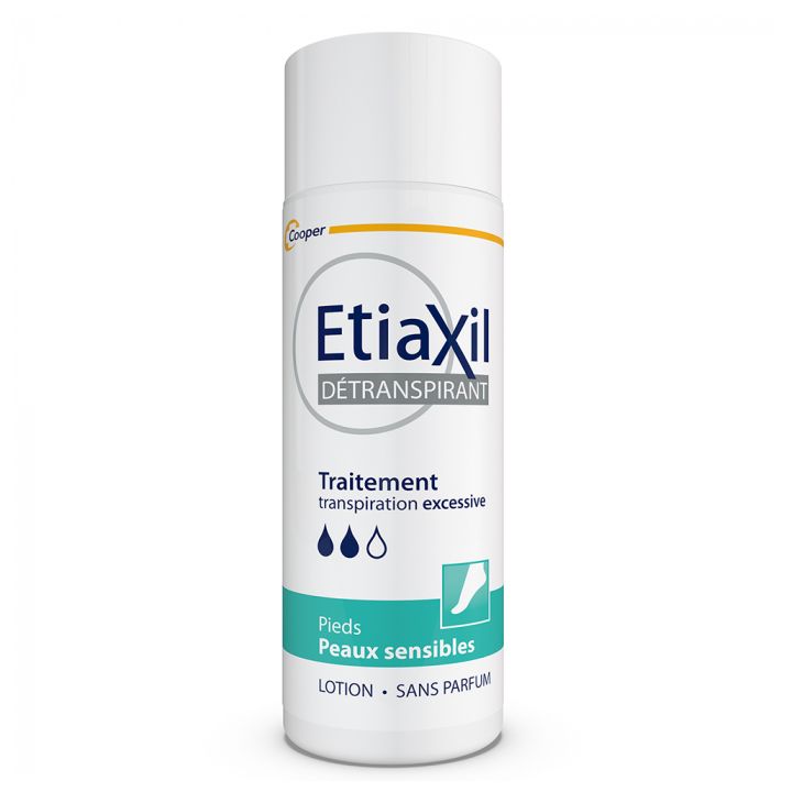 D&eacute;transpirant pieds peaux sensibles Etiaxil - flacon de 100ml