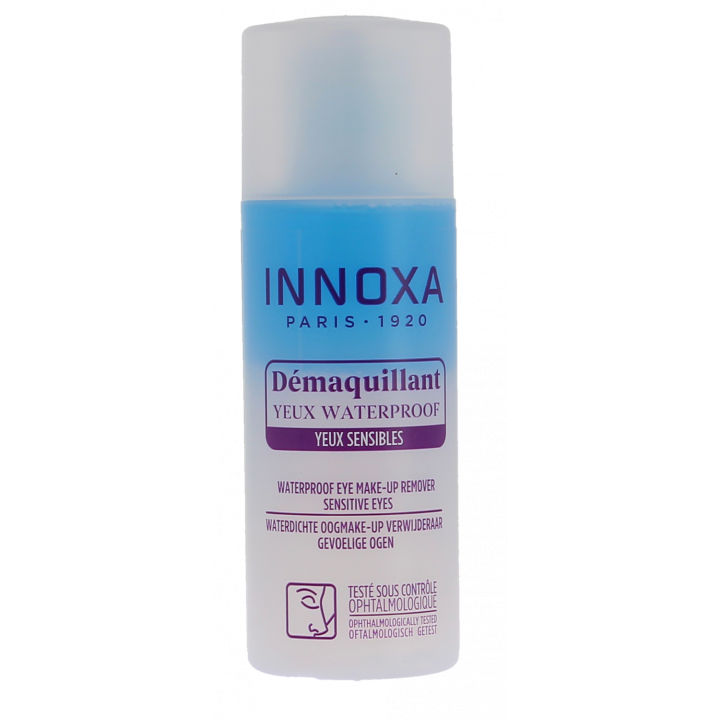 D&eacute;maquillant yeux sensibles waterproof Innoxa - flacon de 100 ml