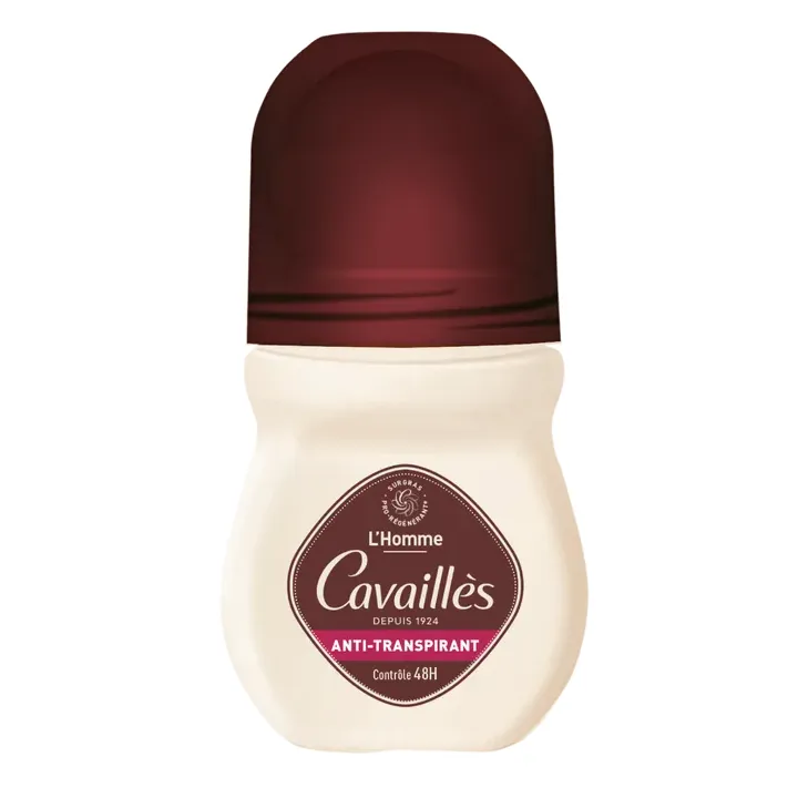 D&eacute;odorant Absorb+ homme 48H Rog&eacute; Cavaill&egrave;s - roll-on de 50 ml