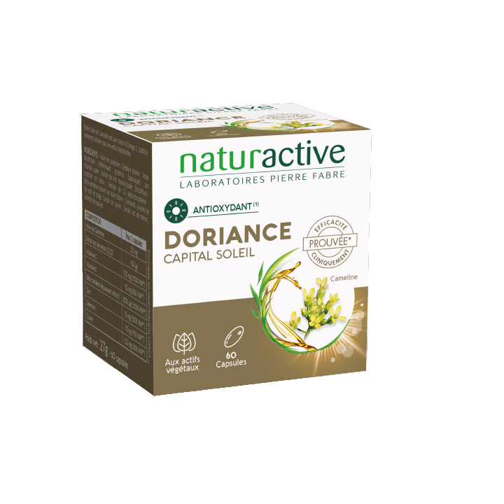 Doriance capital soleil Naturactive - bo&icirc;te de 60 capsules