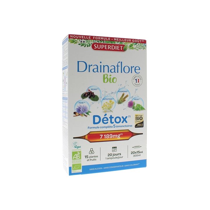 Drainaflore Bio Super Diet - 20 ampoules