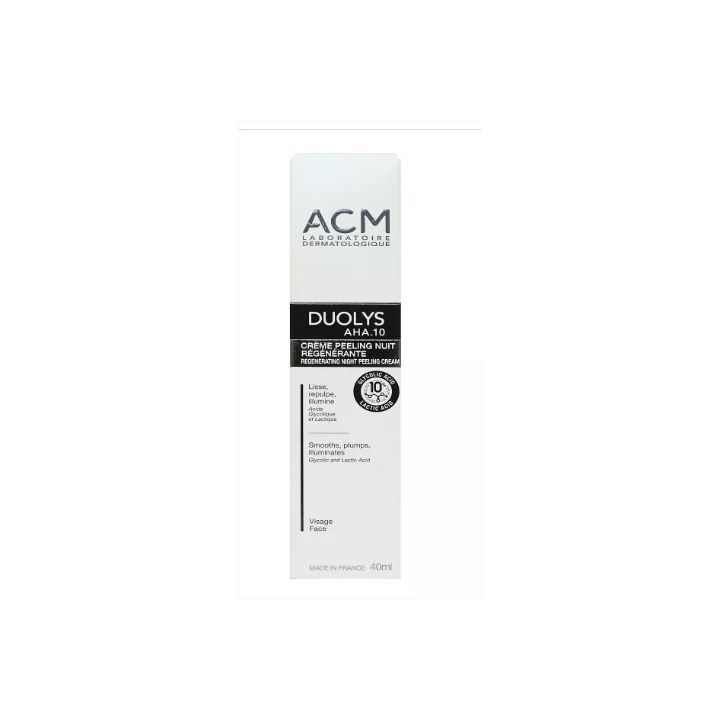 Duolys AHA.10 cr&egrave;me peeling nuit ACM - tube de 40ml