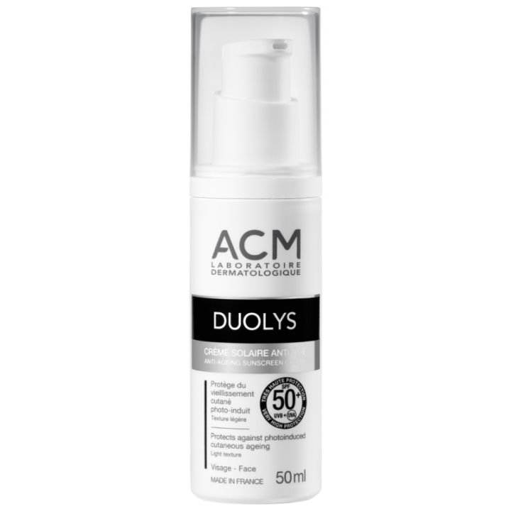 Duolys Cr&egrave;me solaire anti-&acirc;ge SPF 50+ ACM - flacon de 50 ml