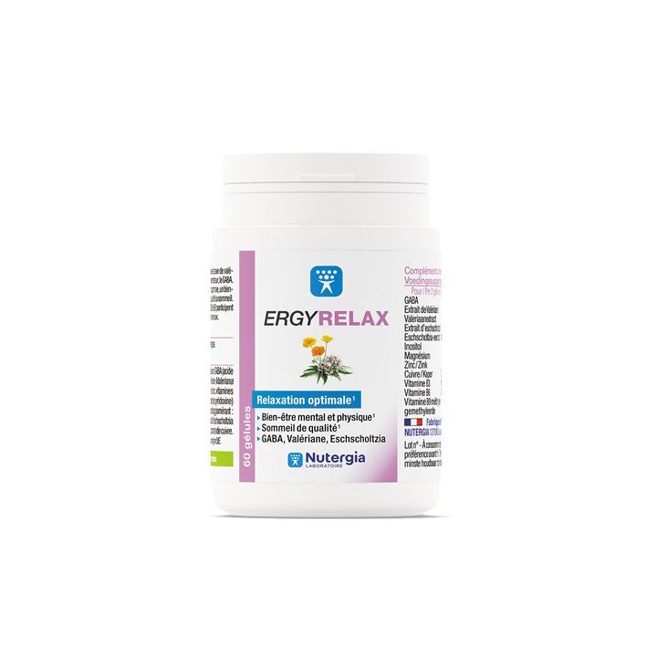 Ergyrelax Nutergia - bo&icirc;te de 60 g&eacute;lules
