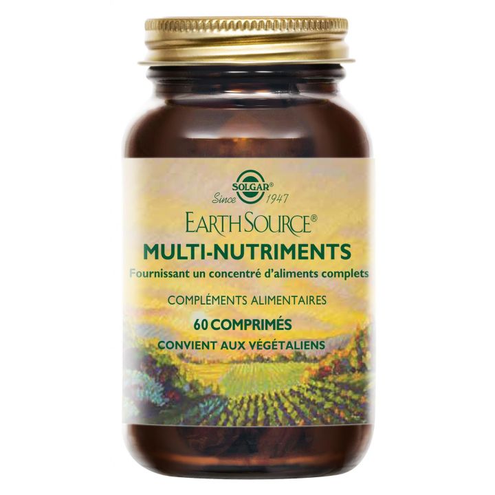 Earth Source multi-nutriments Solgar - pot de 60 comprim&eacute;s