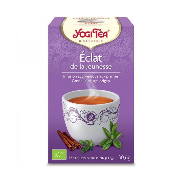 Eclat de jeunesse BIO Yogi Tea - boite de 17 sachets 