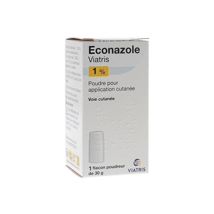 Econazole 1% poudre Viatris - 1 flacon poudreur
