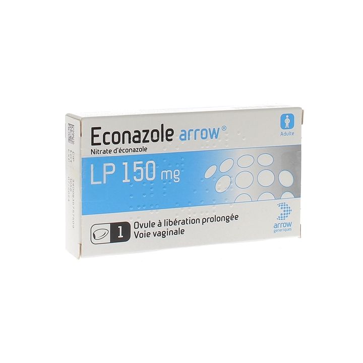 Econazole 150 mg Arrow - bo&icirc;te de 1 ovule &agrave; lib&eacute;ration prolong&eacute;e